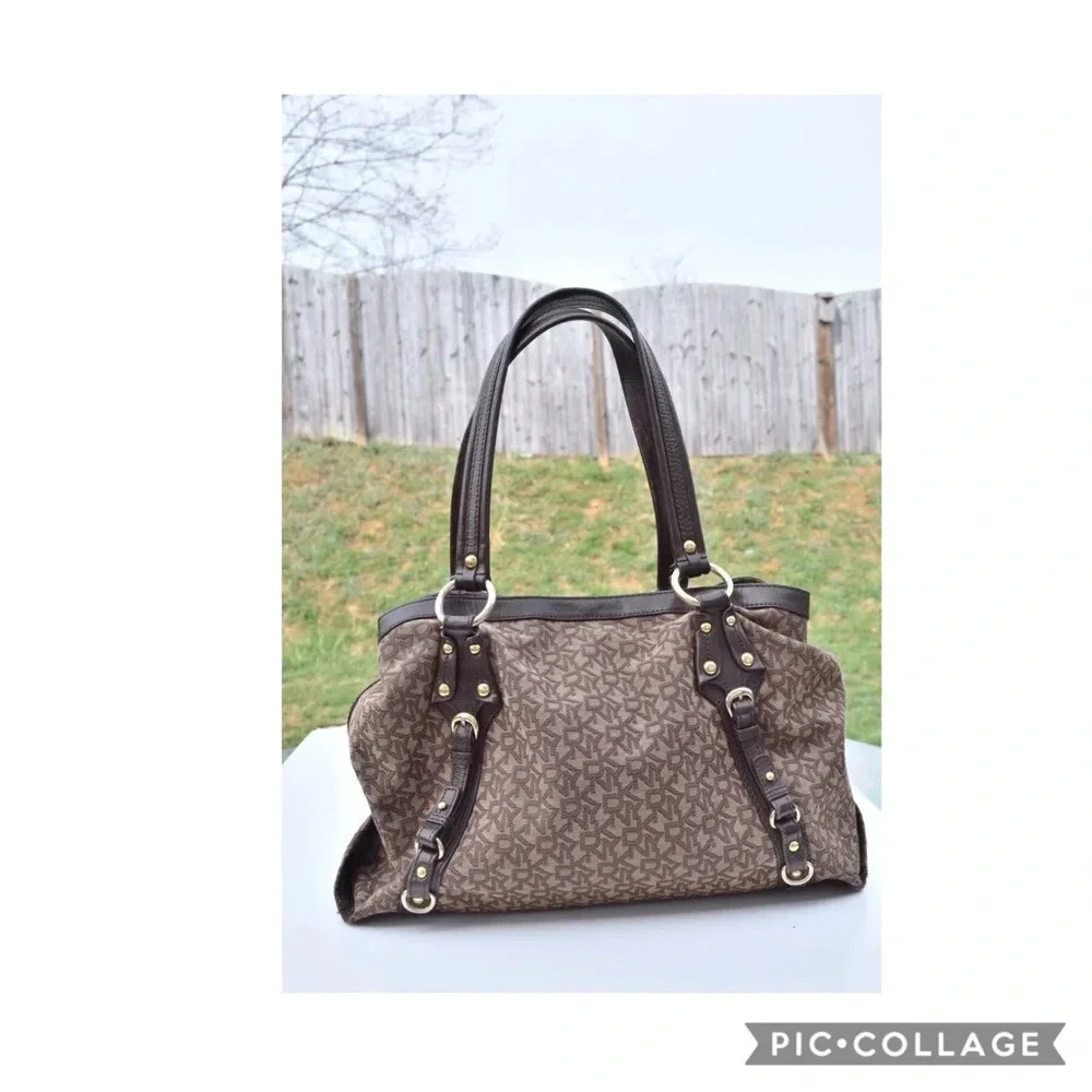 DKNY logo tote bag